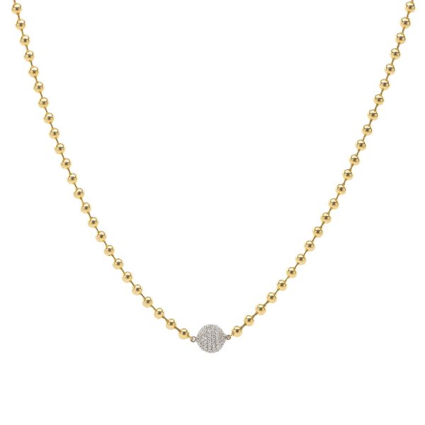 , Bead Diamond Necklace