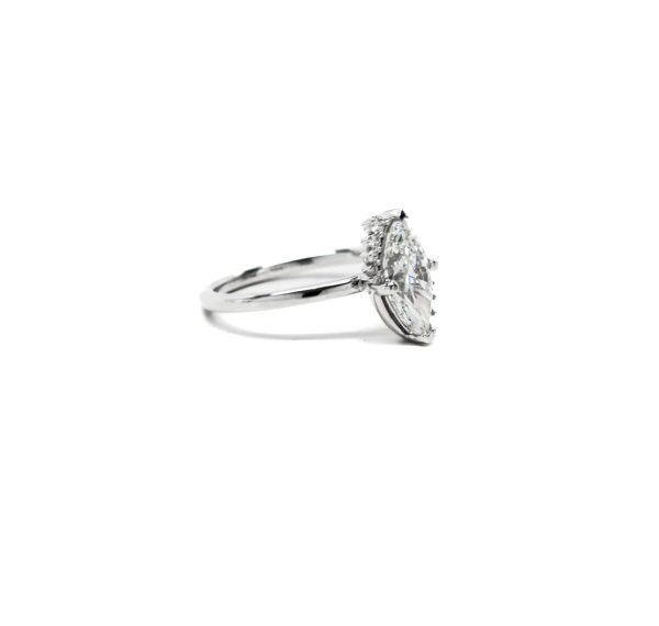 Marquise Cut Engagement Ring - Image 2