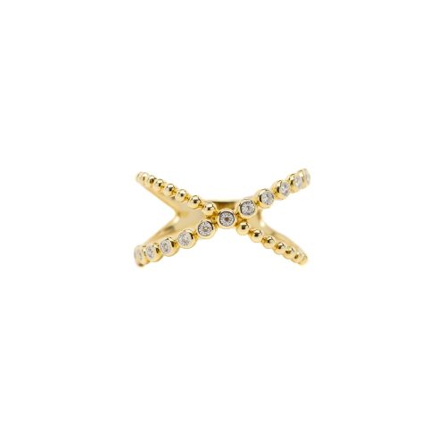 Diamond Cross Fashion Ring