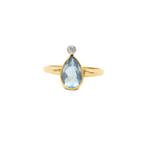 Vintage Blue Topaz Ring