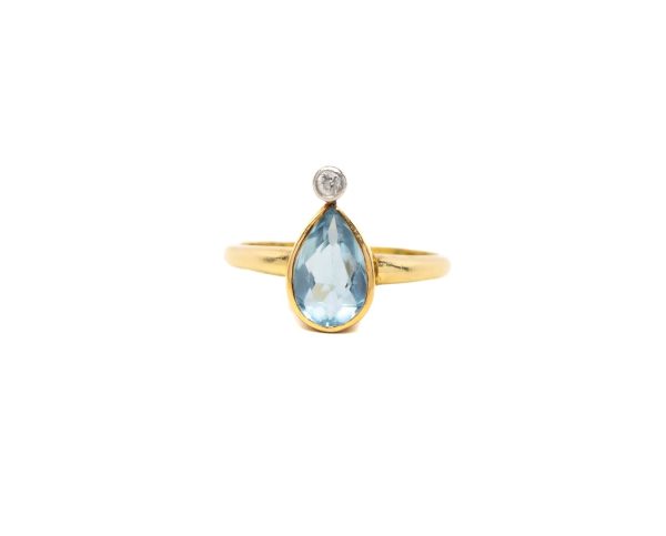 Vintage Blue Topaz Ring