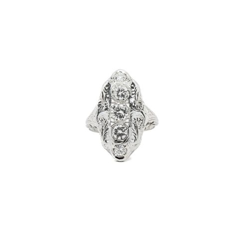 Vintage Vertical Dinner Ring