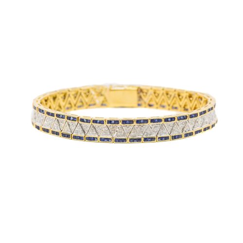Vintage Sapphire + Diamond Bracelet